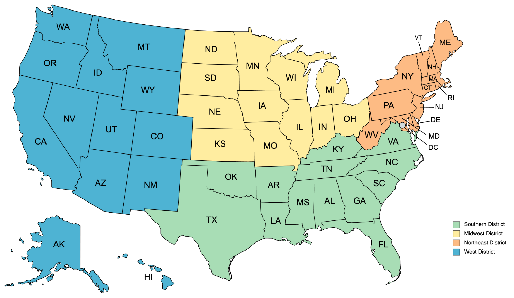 Regional Organization Map